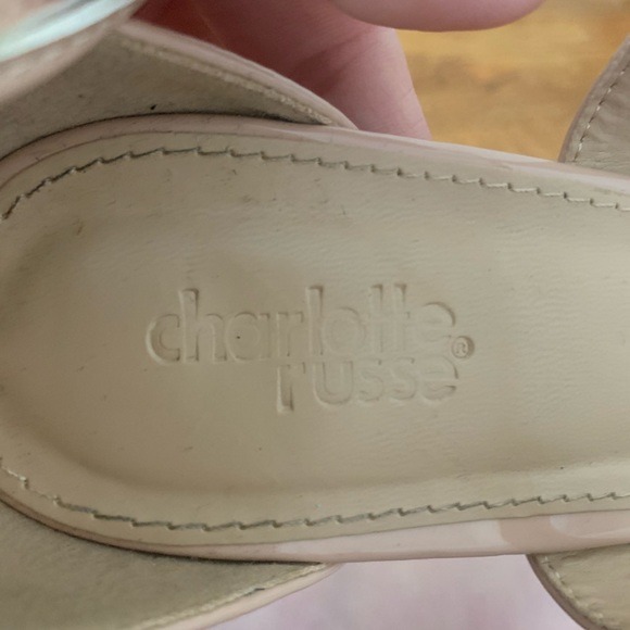 Charolette Rousse Nude pink ankle wrap heels - Picture 7 of 8